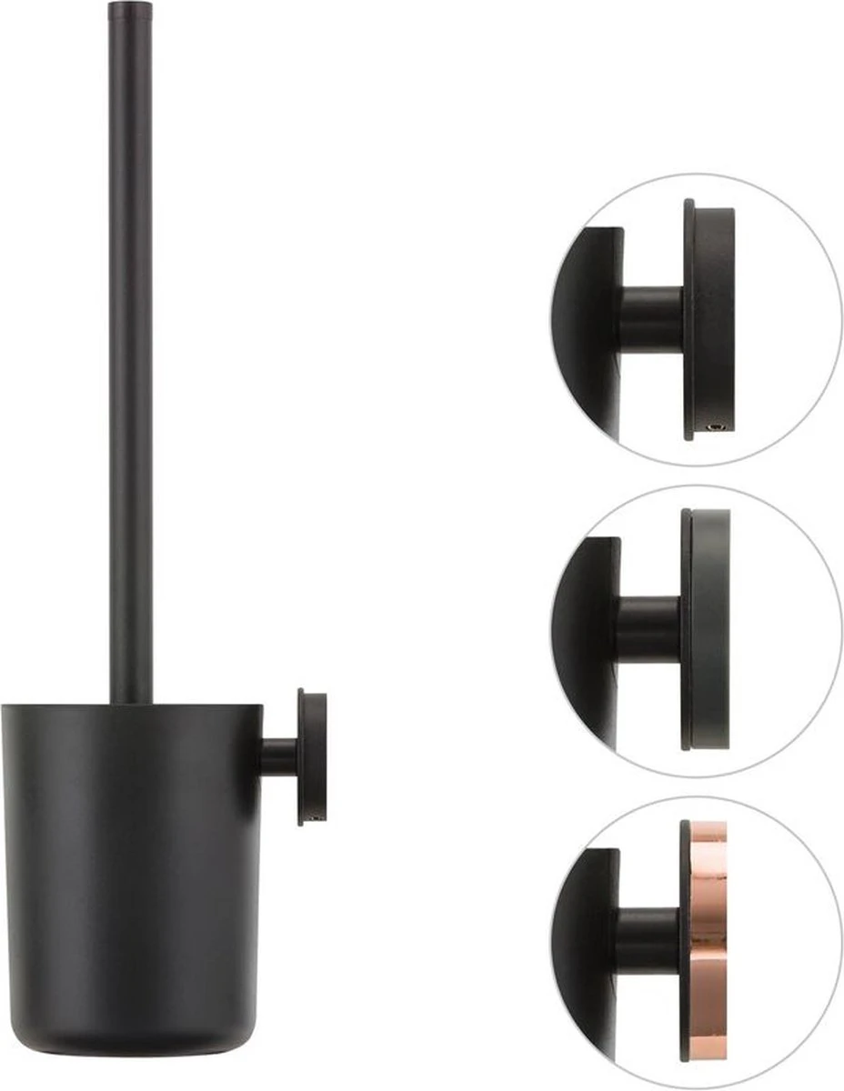 Tiger Urban - Toiletborstel Met Houder - Zwart 6 Tiger Urban - Toiletborstel Met Houder - Zwart - Afbeelding 4