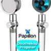 Papillon Douchekop - Turbo Hoge Druk - Met Waterfilter - Blauw -Badkamer Producten Winkel 933x1200