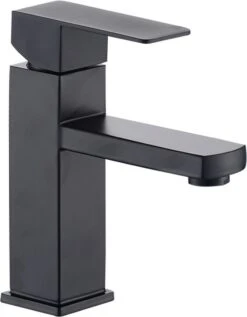 Merkloos Wastafelkraan | Badkamerkraan | Fonteinkraan | Mengkraan | Mat Zwart | RVS | Zwarte Kraan -Badkamer Producten Winkel 935x1200