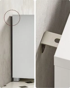 Signature Home Beirut Wastafel - Badkamerkast Met 3 Grote Lades - Badkamerkast - 2 Vakken Achter De Deur - Badkameronderkast Met Poten - 30 X 70 X 64 Cm - Wit -Badkamer Producten Winkel 952x1200 1