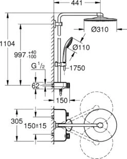 GROHE Euphoria SmartControl 310 Regendouche - CoolTouch - FastFixation - ø 31 Cm - Chroom 24 GROHE Euphoria SmartControl 310 Regendouche - CoolTouch - FastFixation - ø 31 Cm - Chroom -Badkamer Producten Winkel 953x1200 1