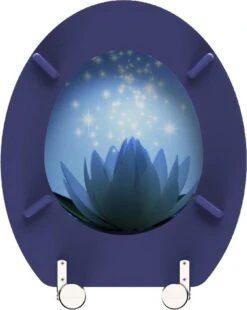 SCHÜTTE WC-Bril 80082 WATER LILY - MDF-Hout - RVS Scharnieren - Decor - 3-zijdige Print -Badkamer Producten Winkel 957x1200 2