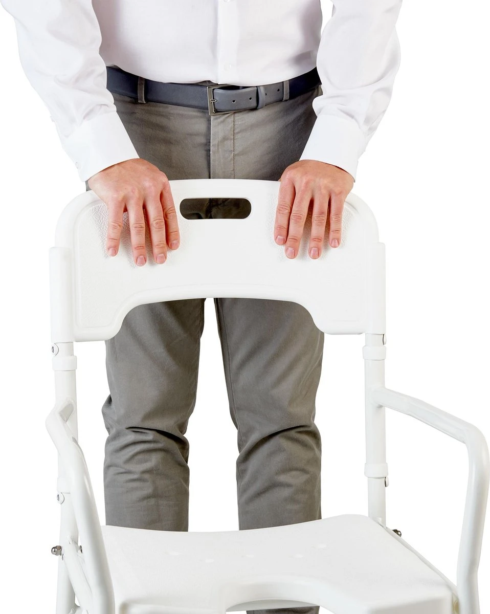 VITILITY Douchestoel - Opvouwbaar - Wit - Douchezitje 5 VITILITY Douchestoel - Opvouwbaar - Wit - Douchezitje - Afbeelding 3