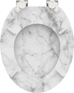 SCHÜTTE WC-Bril 80194 MARMOR STONE - MDF-Hout - Soft Close - Verchroomde Scharnieren - Decor - 3-zijdige Print -Badkamer Producten Winkel 959x1200 10