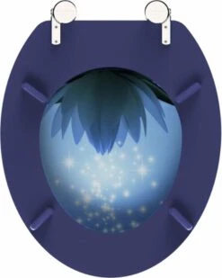 SCHÜTTE WC-Bril 80082 WATER LILY - MDF-Hout - RVS Scharnieren - Decor - 3-zijdige Print -Badkamer Producten Winkel 959x1200 6