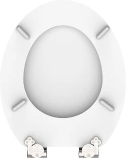 SCHÜTTE WC-Bril 84100 WHITE - MDF-Hout - Soft Close - Verchroomde Scharnieren - Gelakt - Wit -Badkamer Producten Winkel 961x1200 1