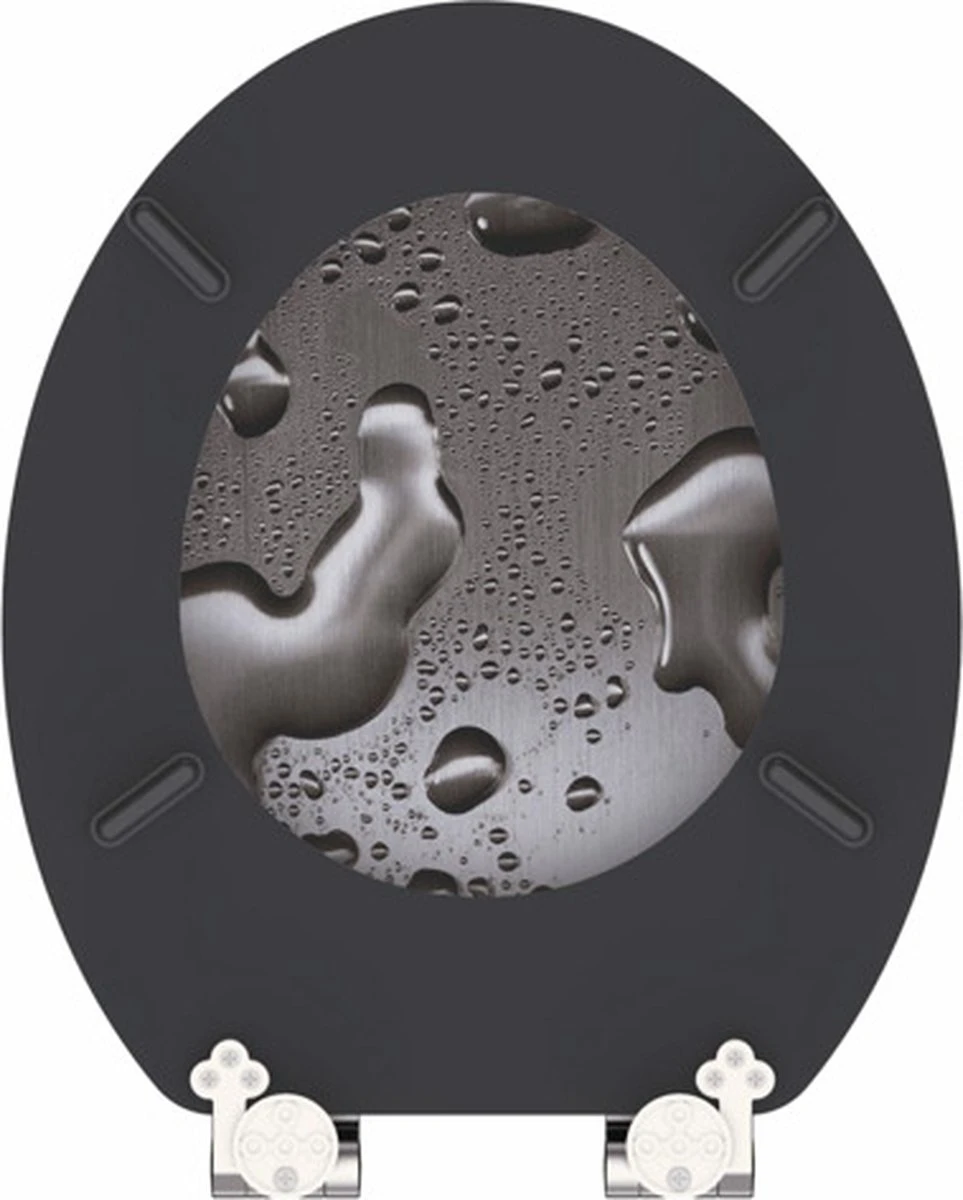 SCHÜTTE WC-Bril 80123 GREY STEEL - MDF-Hout - Soft Close - Verchroomde Scharnieren - Decor - 3-zijdige Print 8 SCHÜTTE WC-Bril 80123 GREY STEEL - MDF-Hout - Soft Close - Verchroomde Scharnieren - Decor - 3-zijdige Print - Afbeelding 6