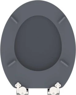 SCHÜTTE WC-Bril 80104 SPIRIT ANTHRAZIT - MDF-Hout - Soft Close - Verchroomde Scharnieren - Gelakt - Gesatineerd Antraciet -Badkamer Producten Winkel 964x1200 2