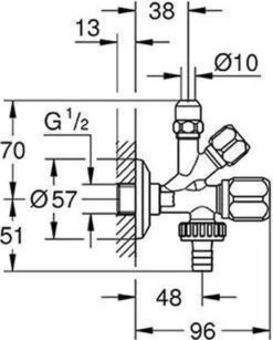 Grohe Hoekstopkraan - 1/2x3/8 Kunststof Greep 1st -Badkamer Producten Winkel 964x1200 6