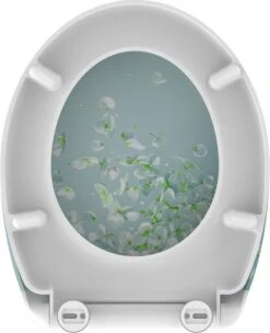 SCHÜTTE WC-Bril 82381 FLOWER IN THE WIND - Duroplast - Soft Close - Afklikbaar - RVS-Scharnieren - Decor - 3-zijdige Print -Badkamer Producten Winkel 976x1200 3