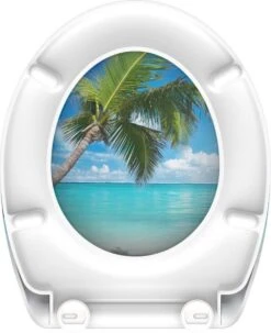 SCHÜTTE WC-Bril 82363 CARRIBEAN - Duroplast - Soft Close - Afklikbaar - RVS-Scharnieren - Decor - 3-zijdige Print -Badkamer Producten Winkel 977x1200 11